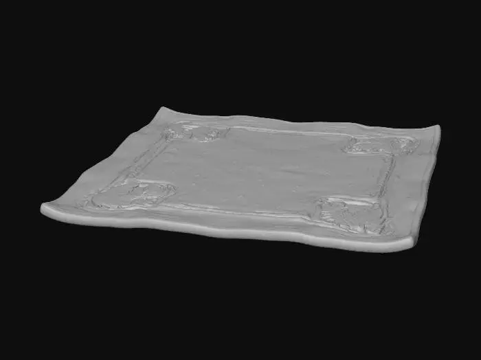 3D model for Design a cozy, rectangular bedroom rug with a fantasy-inspired pattern. The rug should feature soft, plush textures in rich tones like midnight blue, deep plum, or forest green. Include embroidered designs of stars, moons, or mystical creatures like owls or foxes. The border should have a subtle fringe or braided edge, and the center pattern should evoke warmth and wonder. Ideal for grounding a magical bedroom space and adding comfort underfoot.