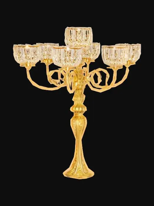 3D model for Golden Crystal Candelabra