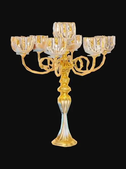 3D model for Golden Crystal Candelabra