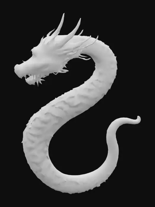 3D model for Above the cosmic horizon, the Celestial Serpent drifts through the vastness of space, its elongated body adorned with shimmering, galaxy-like scales. Each scale reflects the depths of the universe—swirling nebulae, distant stars, and radiant celestial storms. Its eyes glow like twin supernovas, illuminating the void with ethereal brilliance. Trails of stardust cascade behind its undulating form, weaving cosmic energy through the darkness. As it moves, its body shifts effortlessly between dimensions, slipping through interstellar currents like a creature born of the cosmos itself. Silent yet powerful, the Celestial Serpent embodies the infinite, a divine entity gliding through the fabric of reality.