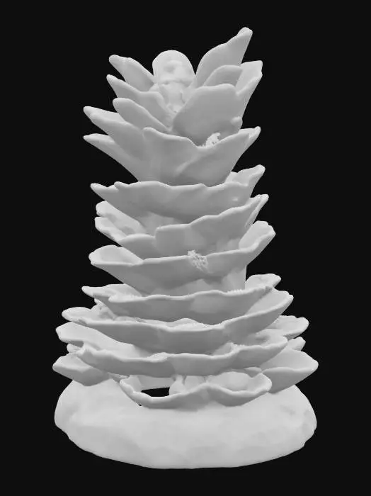 3D model for Object: Altar built from stacked large shells
Material: Shell, moss, glowing rune stone
Shape/Form: Tiered organic curves
Color Scheme: Cream, pink, mint glow
Texture Details: Soft worn shell ridges
Style: Stylized
Environment: Ocean floor ritual site

#ocean#