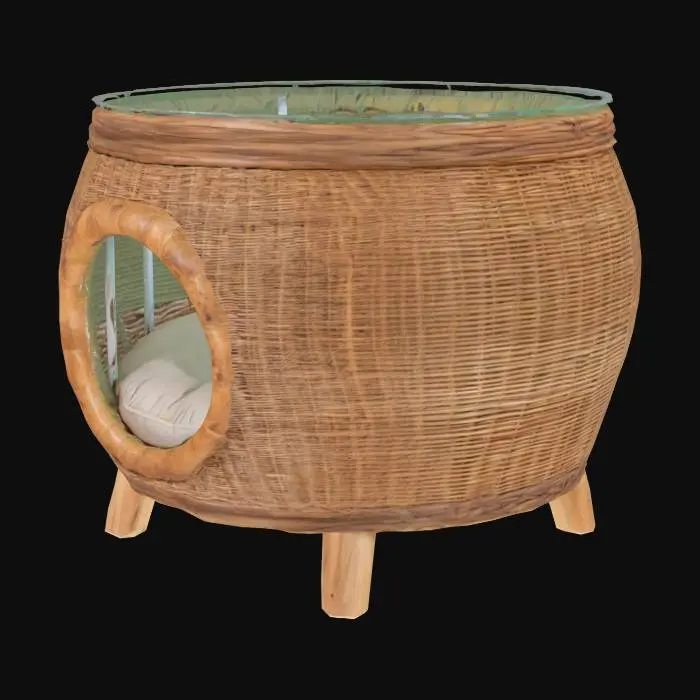 3D model for Wicker Pet Table