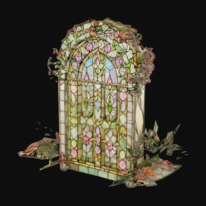 3D model for {
  "Object": "Charming pink wooden door with floral arch and potted flowers",
  "Material": "Painted wood, terra-cotta pots, blooming flowers",
  "Shape/Form": "Arched door with vertical panels and decorative trim",
  "Color Scheme": "Pastel pink, green foliage, vibrant rose tones",
  "Texture Details": "Wood grain, flower petals, rough clay pot texture",
  "Style": "Stylized",
  "Environment/Use Context": "Fairy garden entrance or whimsical village house",
  "Reference Models": "Inspired by cottagecore doors and English floral facades"
}

