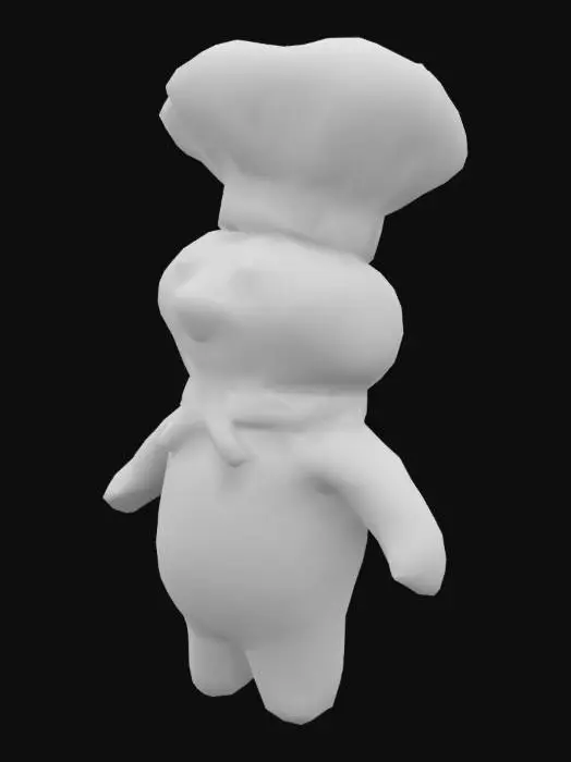 3D model for Dough Chef Figure