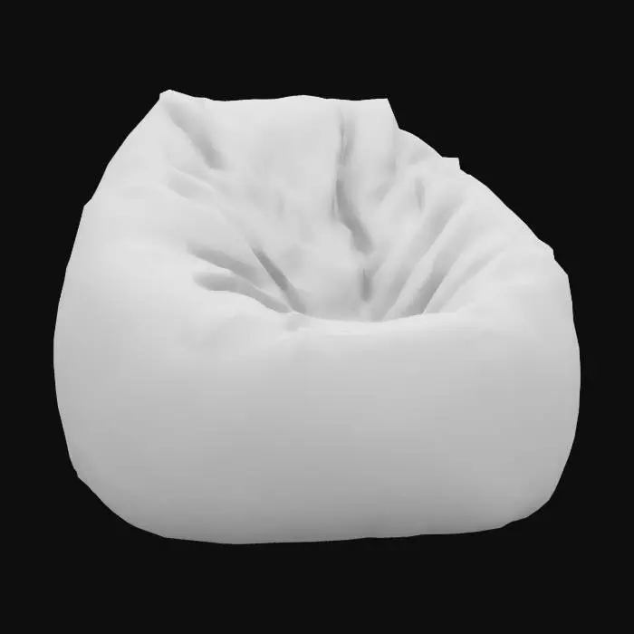 3D model for realistic, game-ready bean bag chair