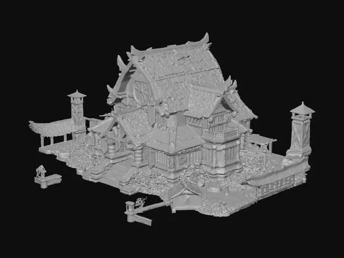 3D model for Medieval Tavern