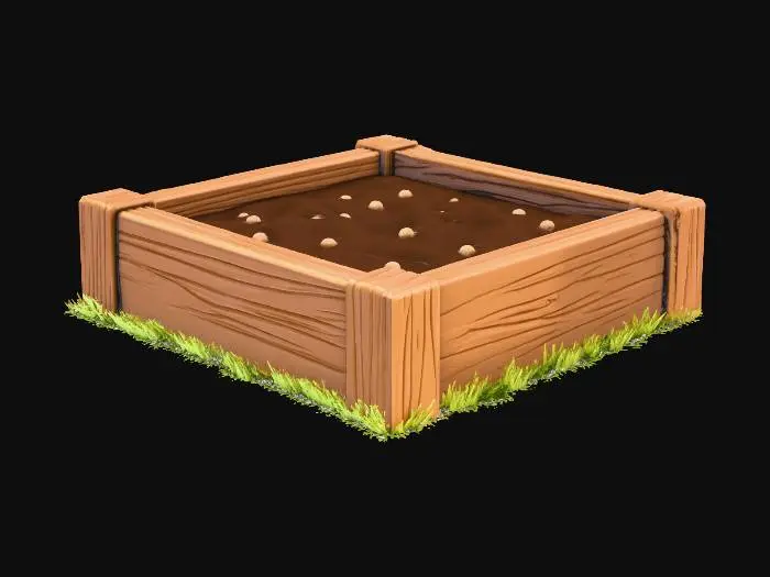 3D model for Raised Garden Bed T2