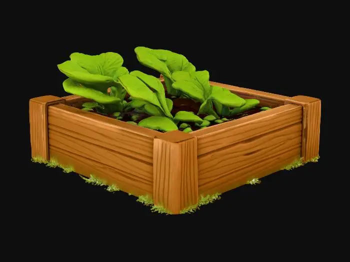 3D model for Raised Garden Bed T4
