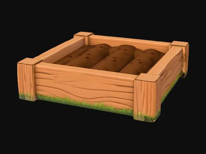 3D model for Raised Garden Bed T1