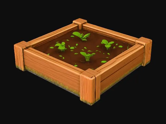 3D model for Raised Garden Bed T3