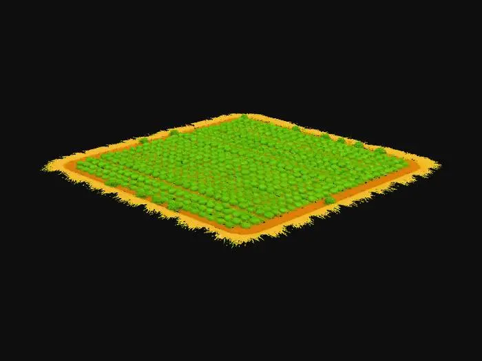 3D model for Huge Farmland Plot T2