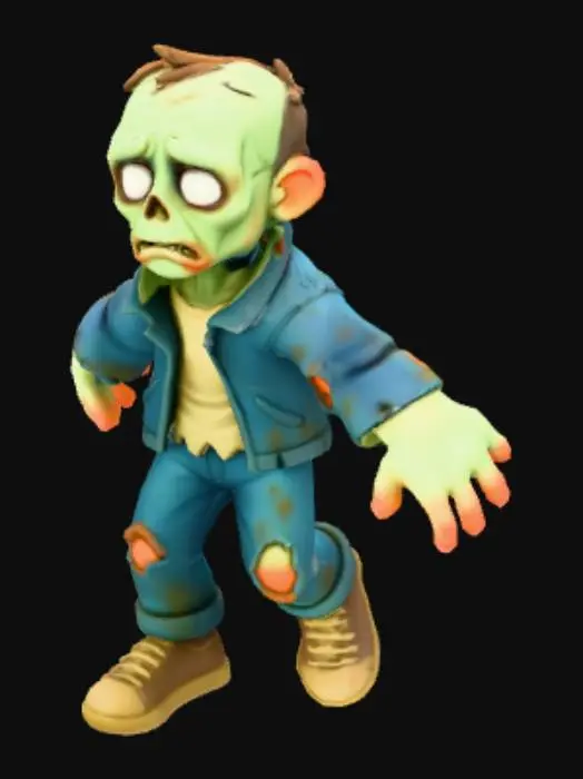 3D model for Zombie Wanderer