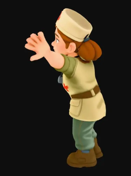 3D model for Female Medic