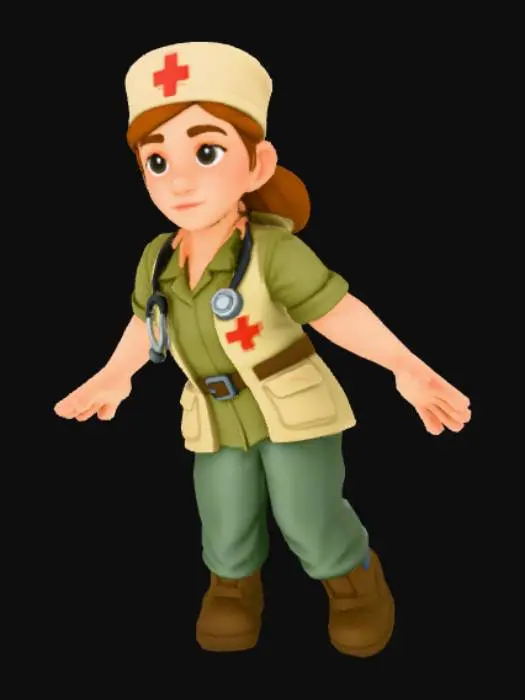 3D model for Female Medic