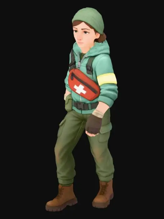 3D model for Female Medic Explorer