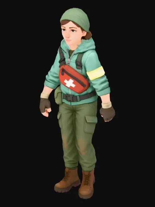 3D model for Female Medic Explorer