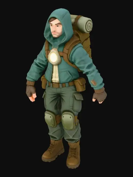 3D model for Explorer Character