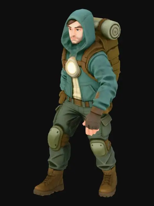 3D model for Explorer Character