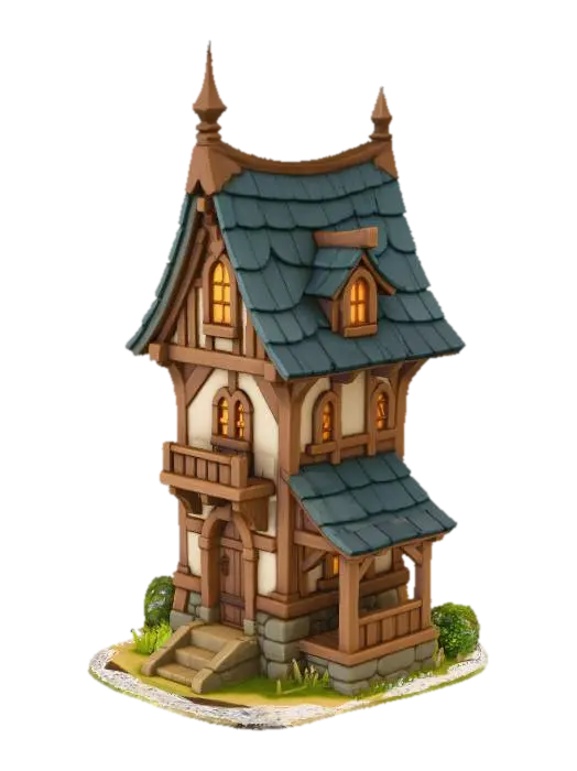 3D-модель House T3 - 3dmodel, сгенерированная ИИ
