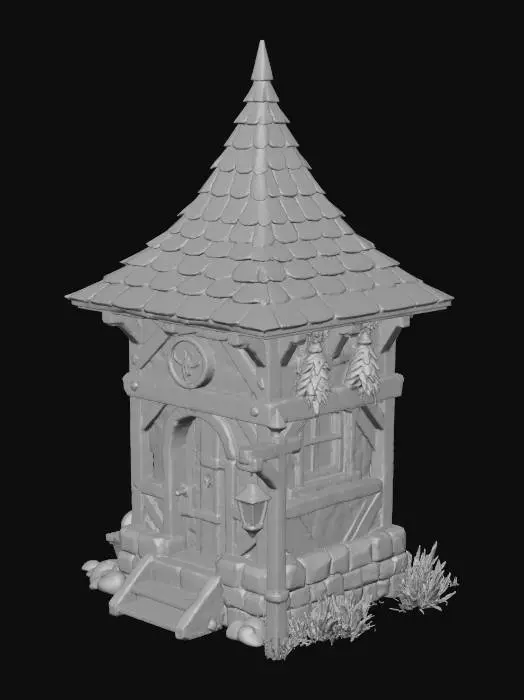 3D model for Herbalist Hut