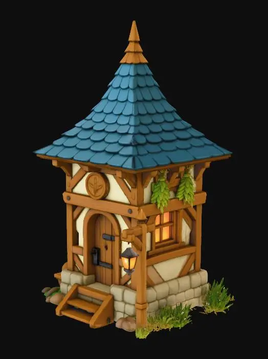 3D model for Herbalist Hut