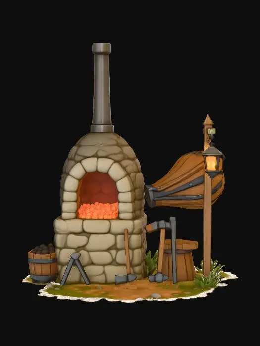 3D model for Smelter / Primitive Bloomery