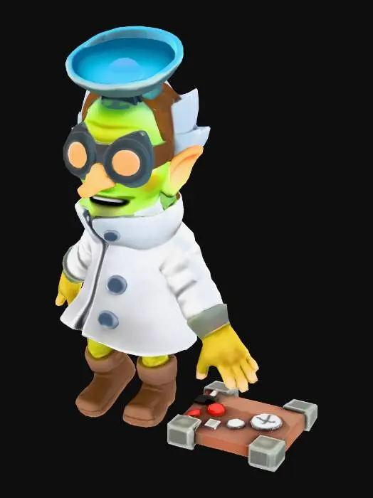 3D model for Scientist Goblin