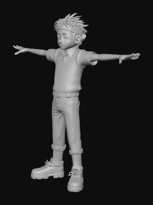 3D model for Character in T-Pose