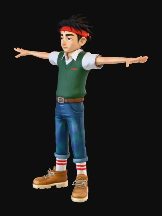 3D model for Character in T-Pose