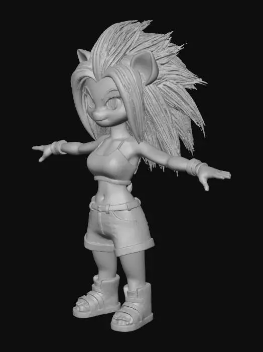 3D model for Hedgehog Heroine