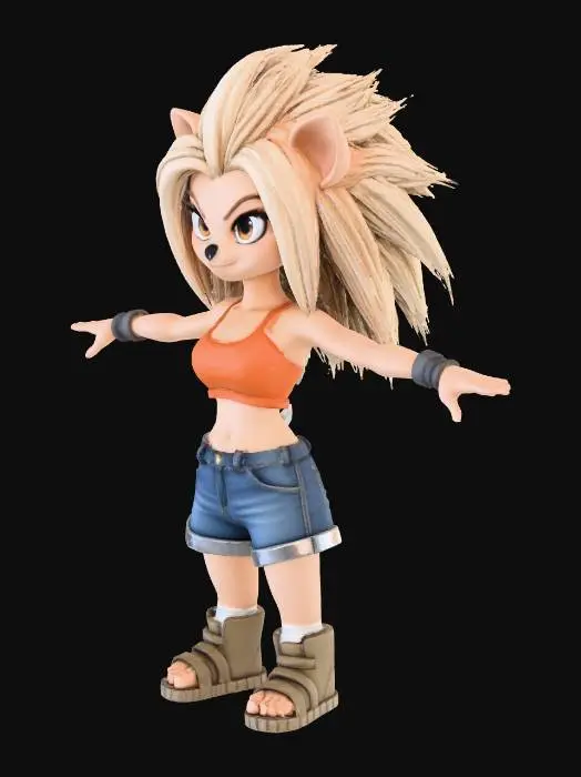3D model for Hedgehog Heroine