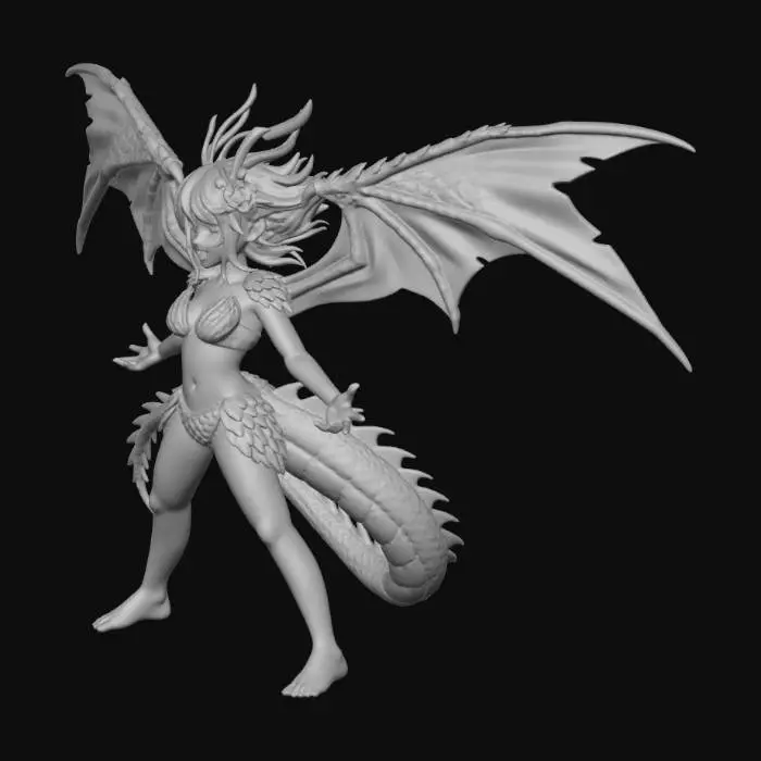 3D model for Emerald Winged Warrior