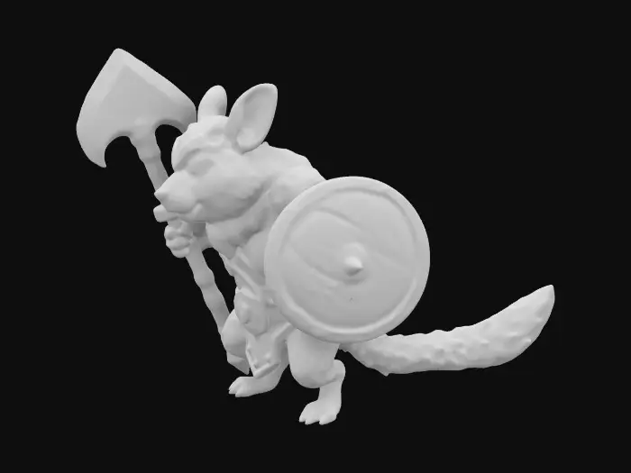 3D model for Guinea Warrior
