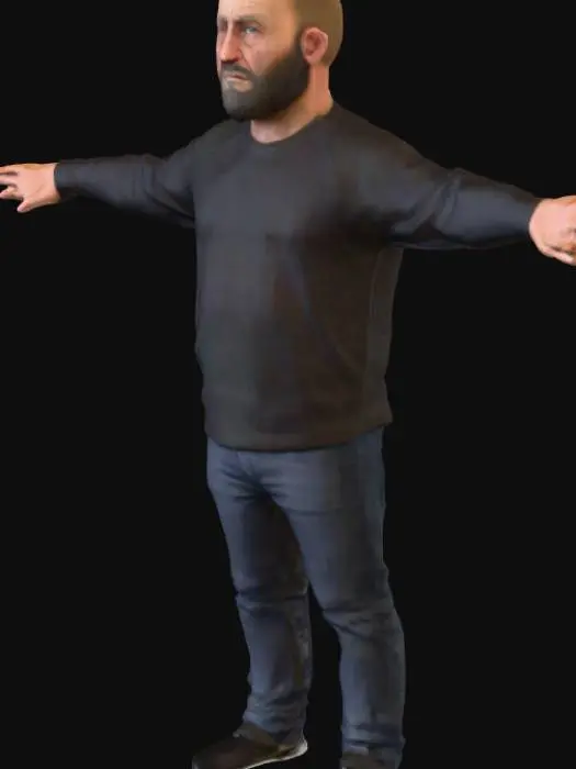 3D model for Beautiful Man with a Beard