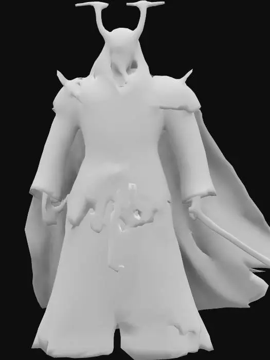 3D model for ghost samurai