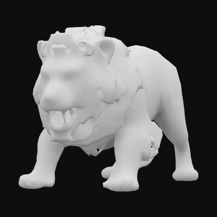 3D model for Zombie Lion