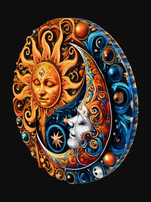 3D model for Harmony of Sun and Moon