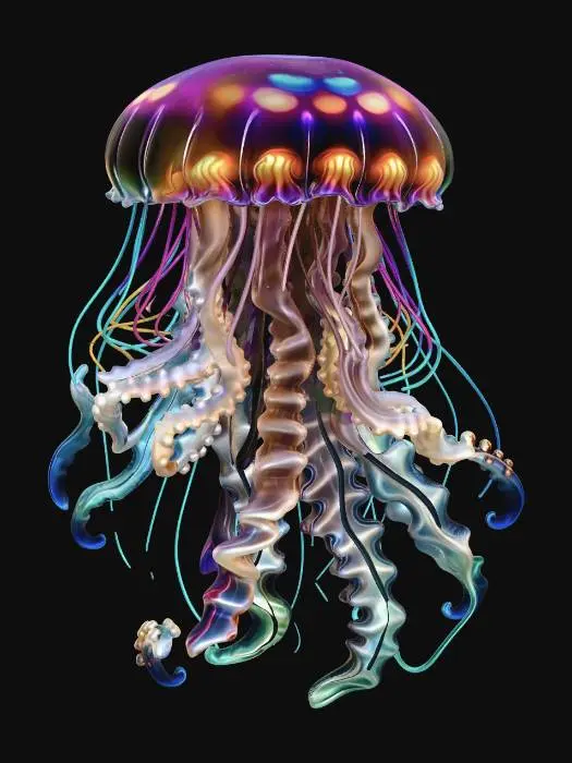 3D model for Neon Jellyfish Reverie