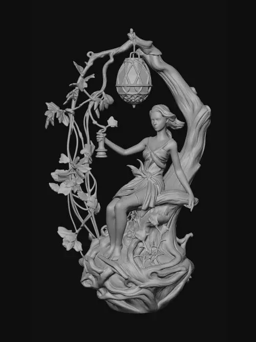 3D model for Lantern Maiden in the Woven Tree