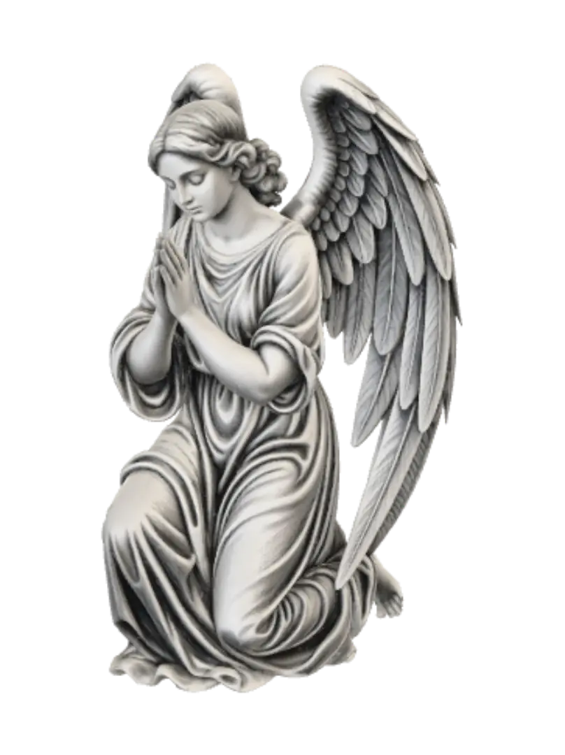 Praying Angel - Shrine 3D model, vytvořený pomocí AI