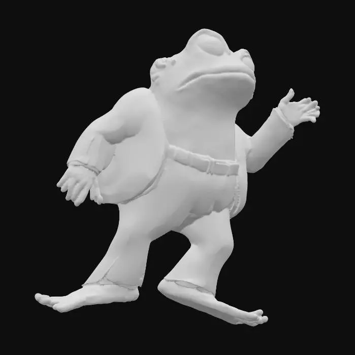 3D model for Frog in Green Outfit