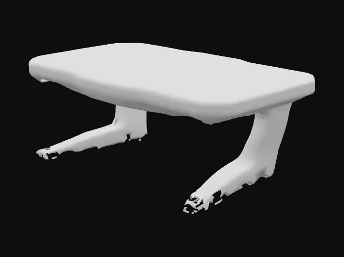 3D model for a multi-axis learning interface for children, interactive touch pads, motion and voice control nodes, sci-fi educational console