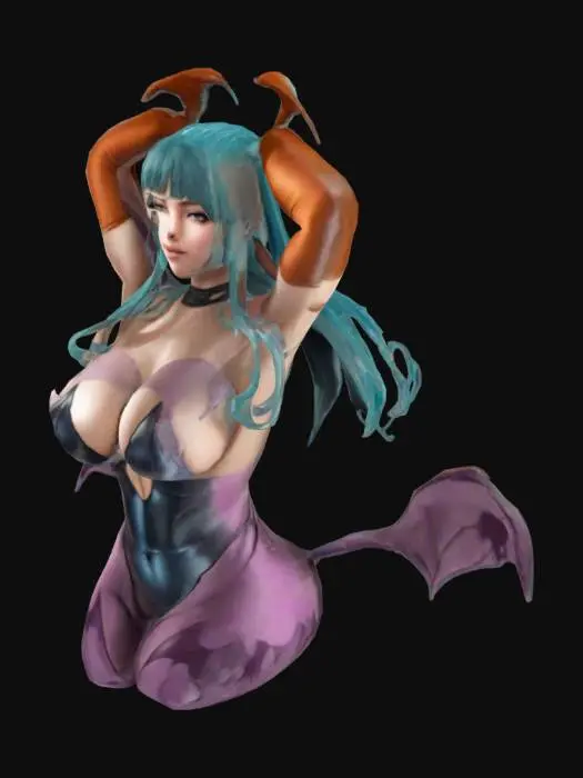 3D model for Morrigan in Dandonfuga Style