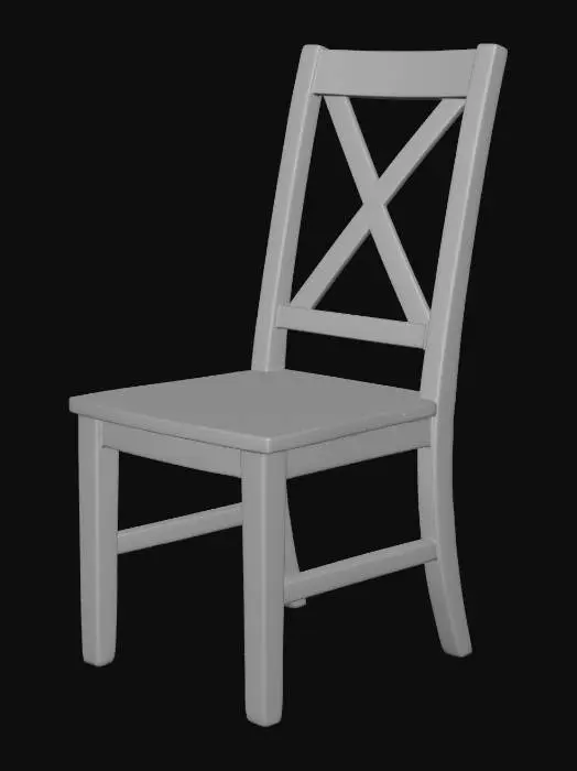 3D model for Wooden Crossback Chair
