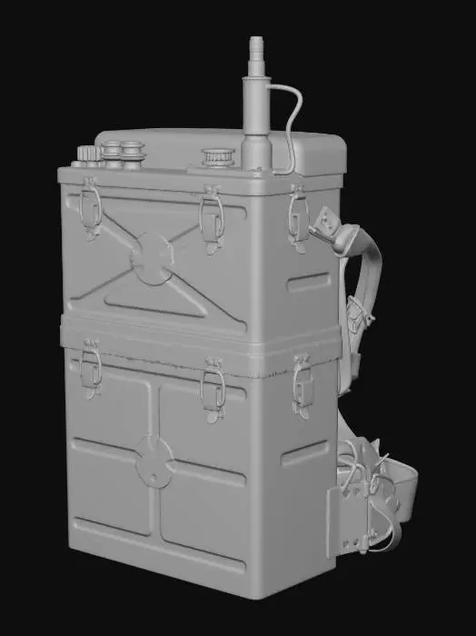 3D model for Field Radio Backpack