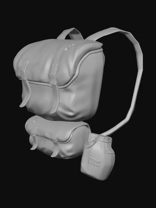 3D model for Military Backpack U.S.