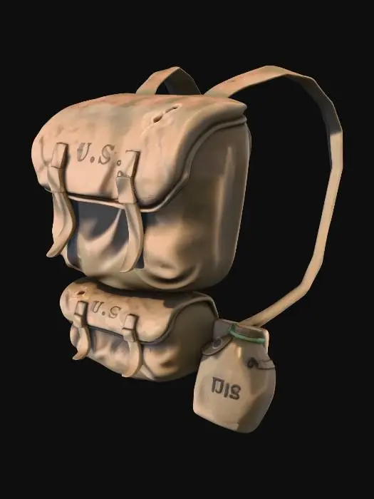3D model for Military Backpack U.S.