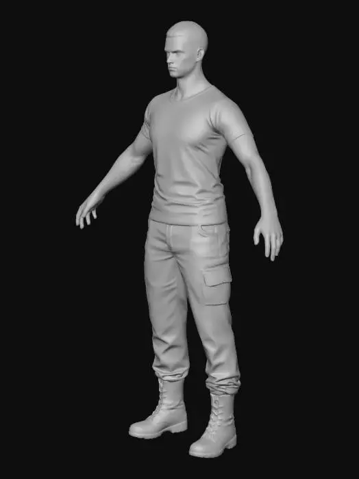 3D model for U.S. Army Soldier Portrait