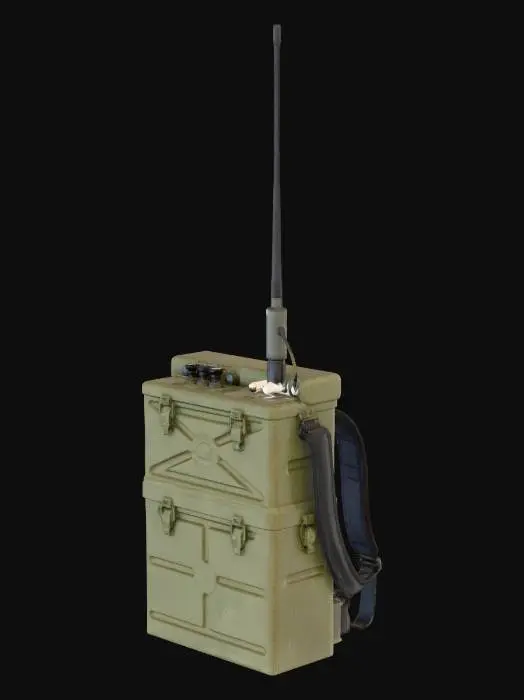 3D model for Military Backpack Radio