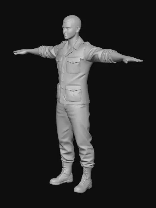 3D model for Military Portrait